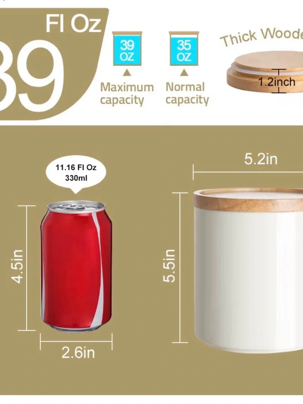 Sweejar Kitchen Canisters Set of 5
